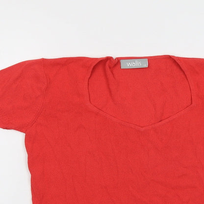 Womens UK Size 12 Wallis Red Pullover Jumper