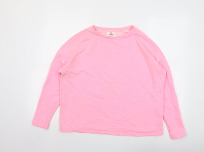 Womens UK Size S Pull&Bear Pink Pullover Sweatshirt