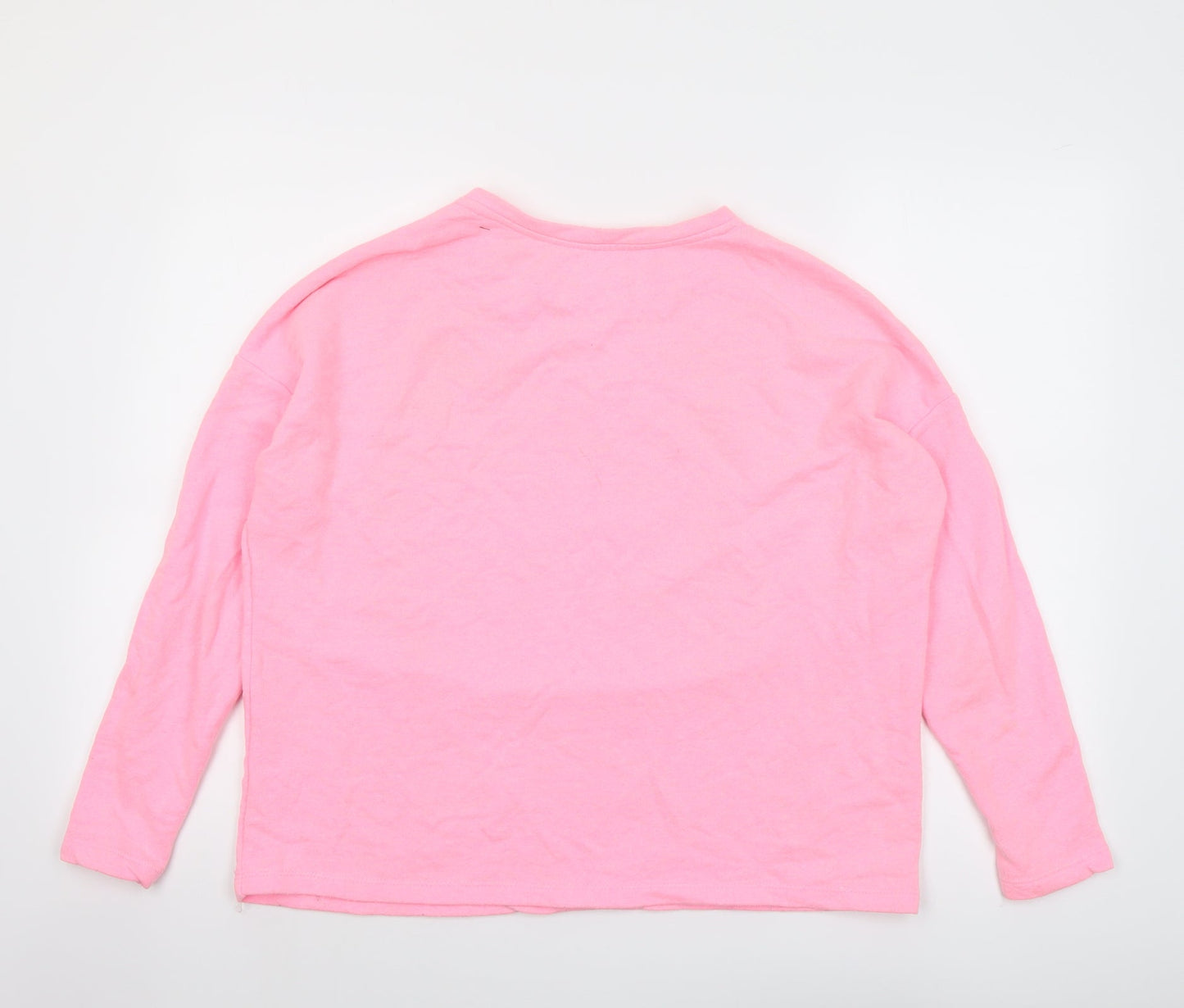 Womens UK Size S Pull&Bear Pink Pullover Sweatshirt