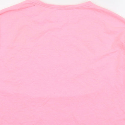 Womens UK Size S Pull&Bear Pink Pullover Sweatshirt