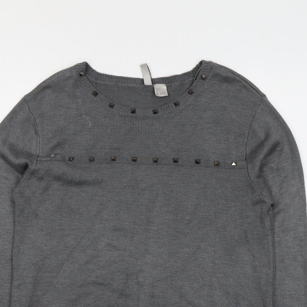 Womens UK Size S H&M Grey Pullover Jumper