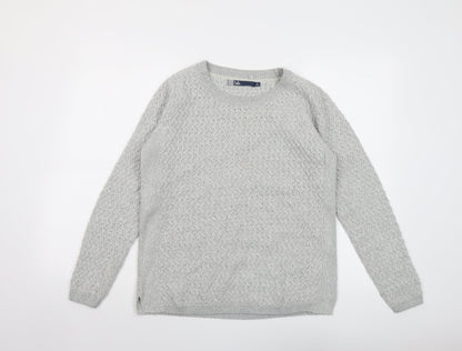 Womens UK Size 10 EWM Grey Pullover Jumper