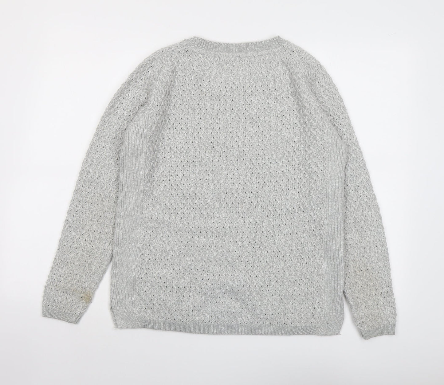 Womens UK Size 10 EWM Grey Pullover Jumper