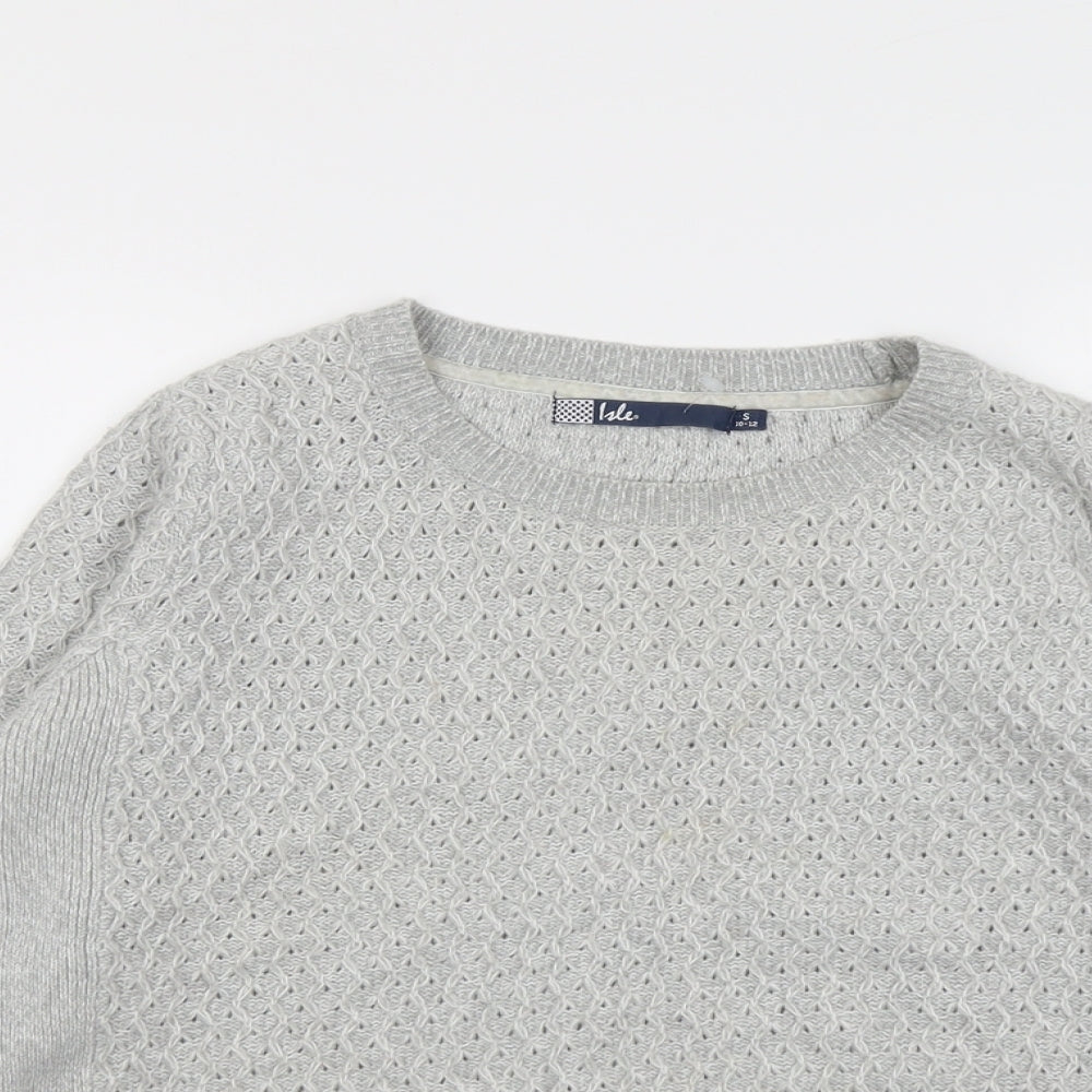 Womens UK Size 10 EWM Grey Pullover Jumper