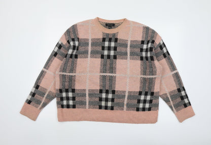 Womens UK Size M New Look Pink Pullover Jumper