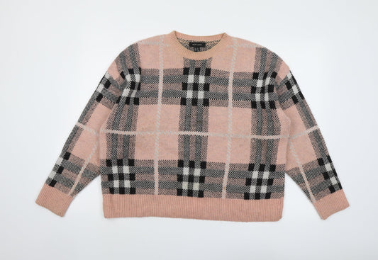Womens UK Size M New Look Pink Pullover Jumper