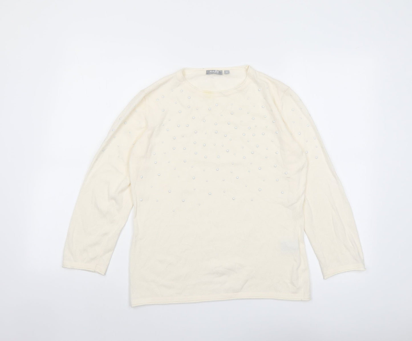 Womens UK Size 8 Rabe Ivory Pullover Jumper