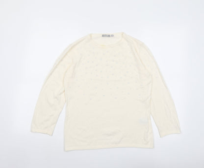 Womens UK Size 8 Rabe Ivory Pullover Jumper