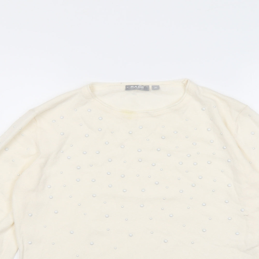 Womens UK Size 8 Rabe Ivory Pullover Jumper