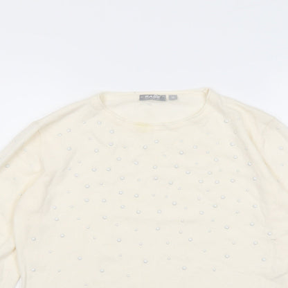 Womens UK Size 8 Rabe Ivory Pullover Jumper