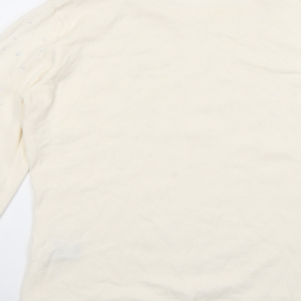 Womens UK Size 8 Rabe Ivory Pullover Jumper