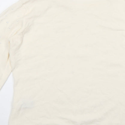 Womens UK Size 8 Rabe Ivory Pullover Jumper