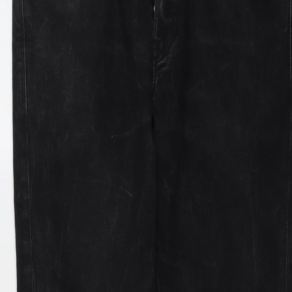 H&M Mens Black Cotton Skinny Jeans Size 32 in L32 in Regular Button