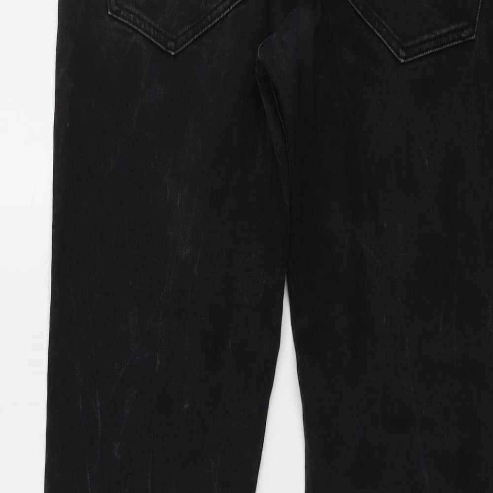 H&M Mens Black Cotton Skinny Jeans Size 32 in L32 in Regular Button
