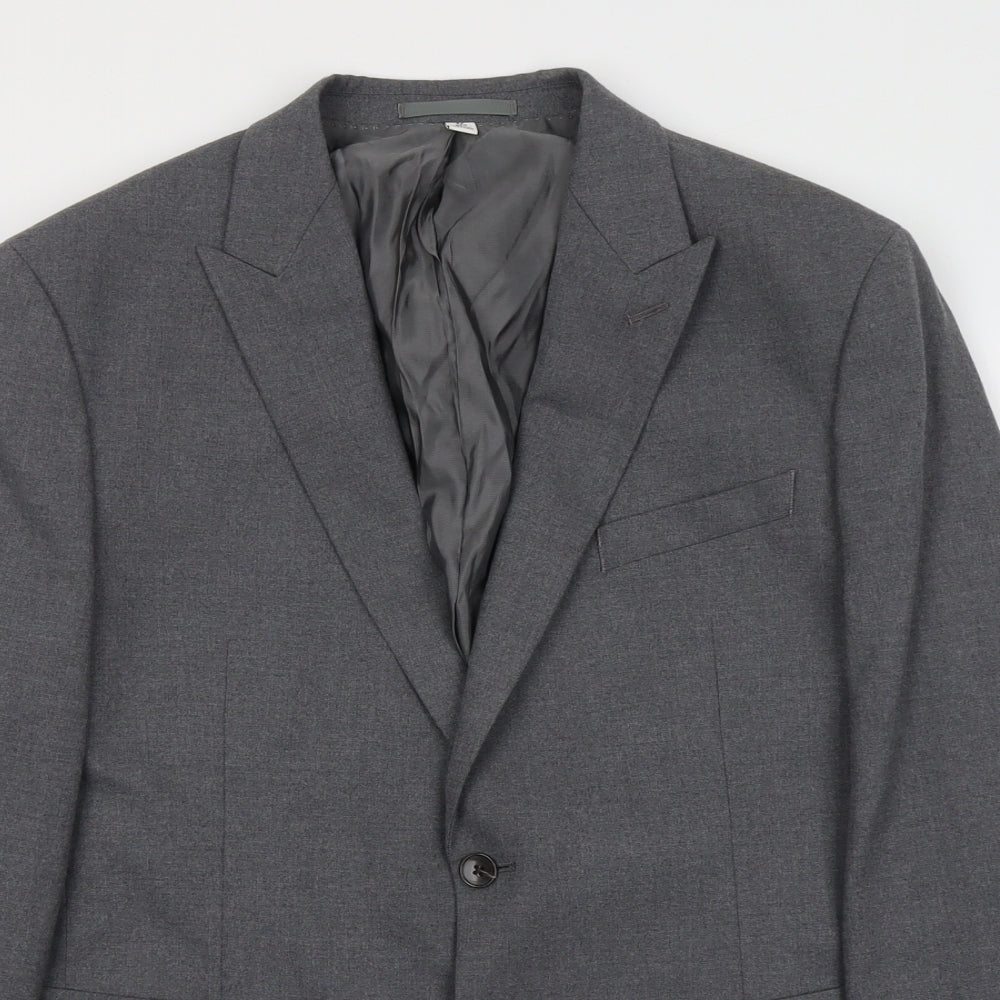 Mens UK Size 42 Marks and Spencer Regular Grey Suit Jacket