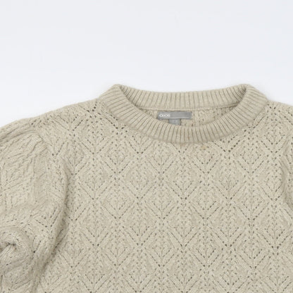 Womens UK Size 18 ASOS Beige Pullover Jumper