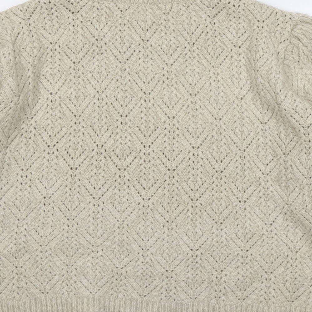 Womens UK Size 18 ASOS Beige Pullover Jumper