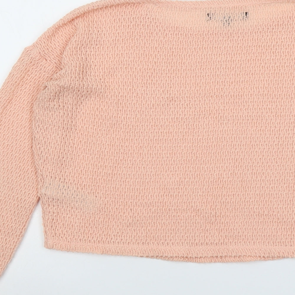 Womens UK Size 8 New Look Pink Pullover Jumper