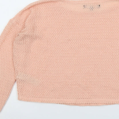 Womens UK Size 8 New Look Pink Pullover Jumper