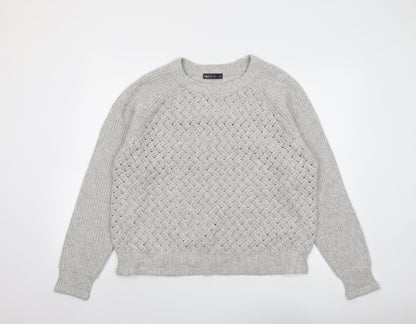 Womens UK Size M Marks and Spencer Grey Pullover Jumper
