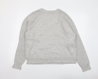 Womens UK Size M Marks and Spencer Grey Pullover Jumper