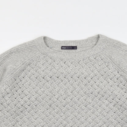 Womens UK Size M Marks and Spencer Grey Pullover Jumper