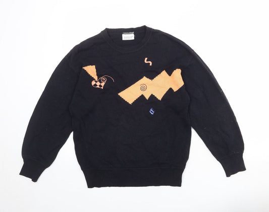 Basler Women's Black Wool Blend Jumper, size 10.