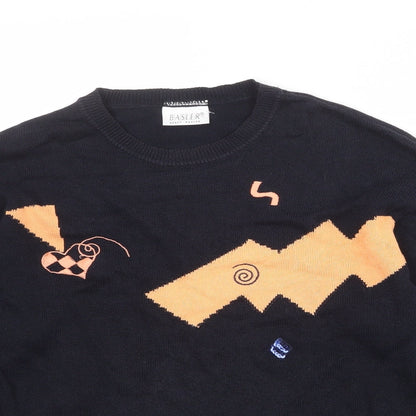 Basler Women's Black Wool Blend Jumper, size 10.