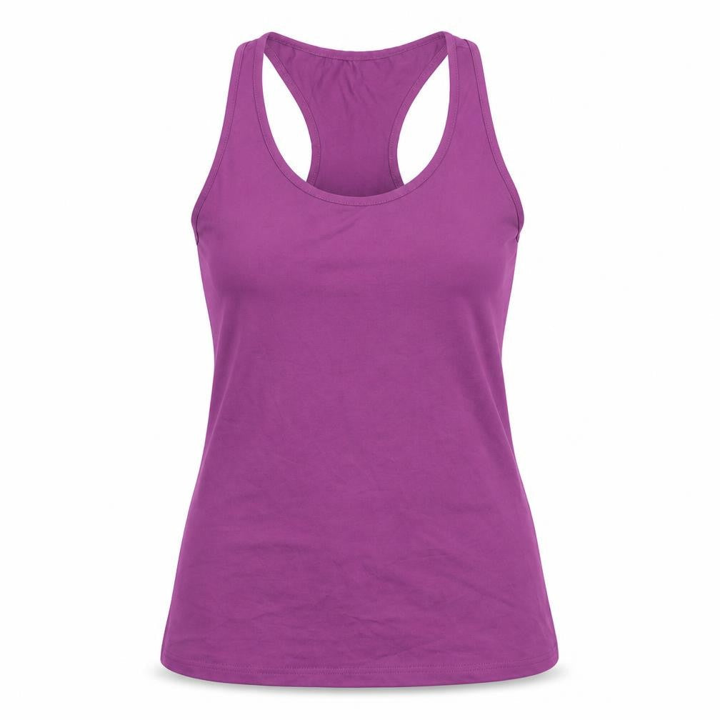 Denchi Womens Purple Polyester Pullover Tank Size S Scoop Neck Pullover