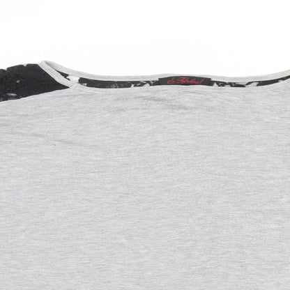 Womens UK Size 22 So Fabulous Grey Basic T-Shirt
