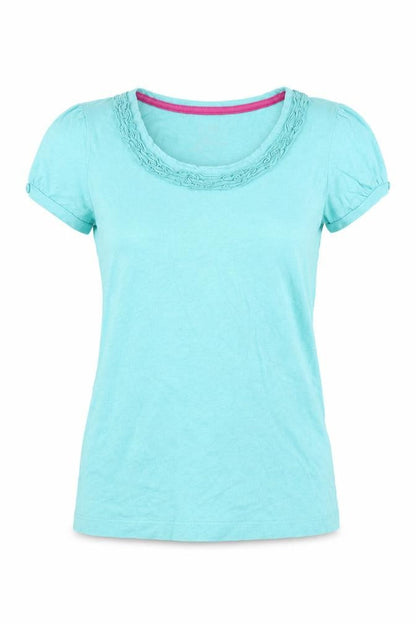 Womens UK Size 10 John Lewis Blue Basic T-Shirt