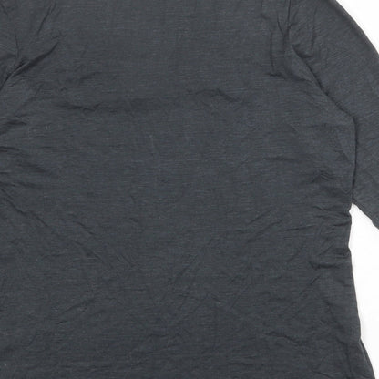 Womens UK Size 14 Just Elegance Grey Basic T-Shirt