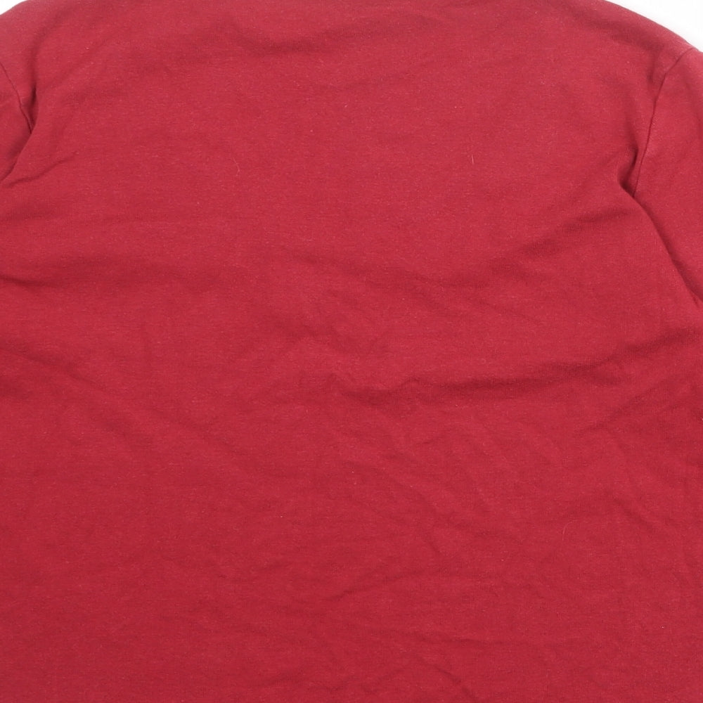 Womens UK Size 12 Marks and Spencer Red Basic Blouse