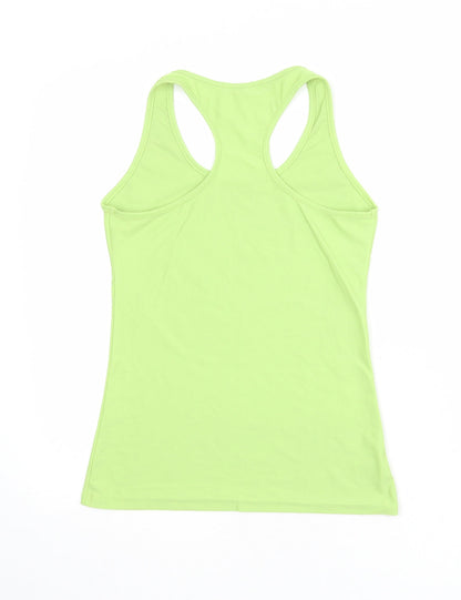 Denchi Womens Green Polyester Pullover Tank Size S Scoop Neck Pullover