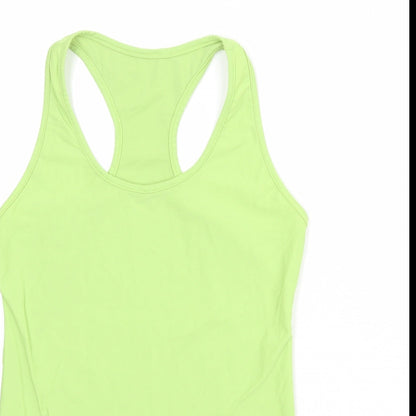 Denchi Womens Green Polyester Pullover Tank Size S Scoop Neck Pullover