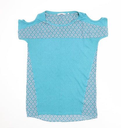 Womens UK Size 6 NEXT Blue Basic T-Shirt
