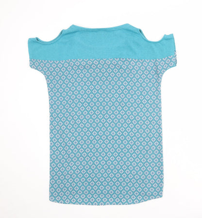 Womens UK Size 6 NEXT Blue Basic T-Shirt