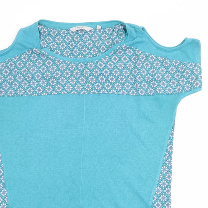 Womens UK Size 6 NEXT Blue Basic T-Shirt