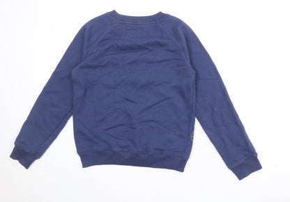 Johnnie B Boys Blue Geometric Cotton Pullover Sweatshirt Size 11-12 Years Pullover