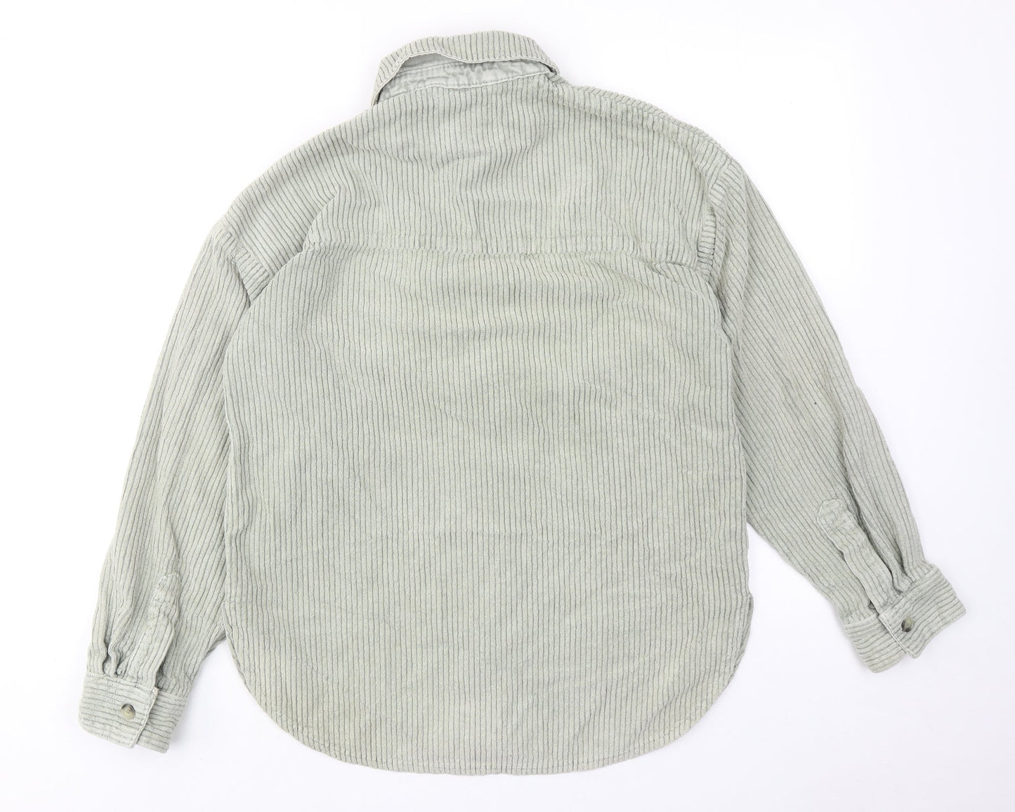 Womens UK Size S BDG Green Basic Button-Up