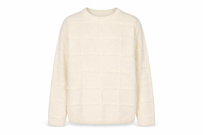 Classics Womens Ivory Round Neck Acrylic Pullover Jumper Size 6