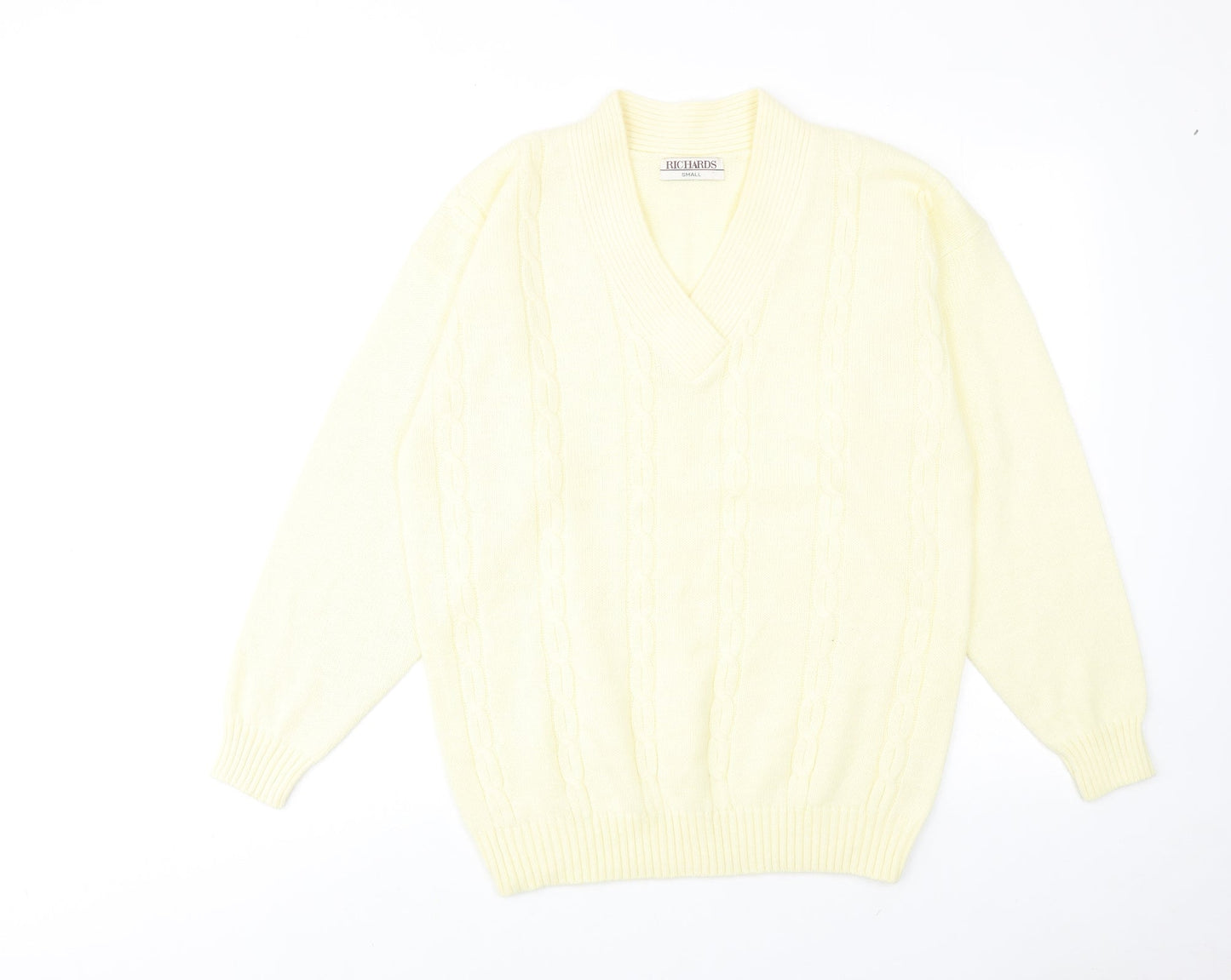 Womens UK Size S Richards Yellow Pullover Jumper