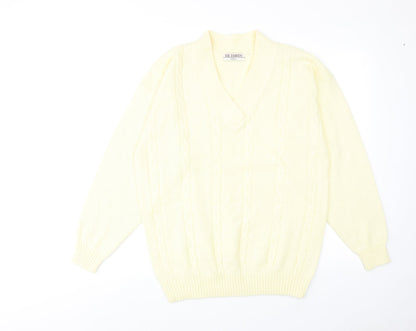 Womens UK Size S Richards Yellow Pullover Jumper
