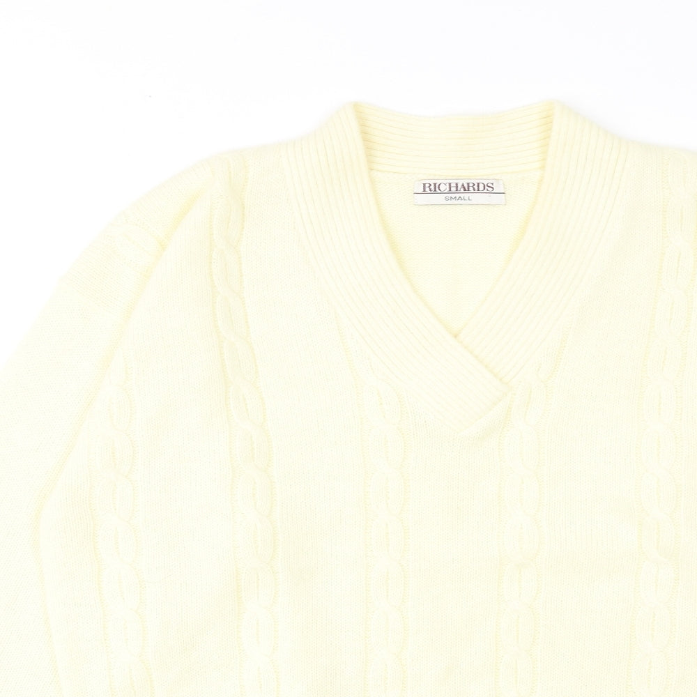Womens UK Size S Richards Yellow Pullover Jumper