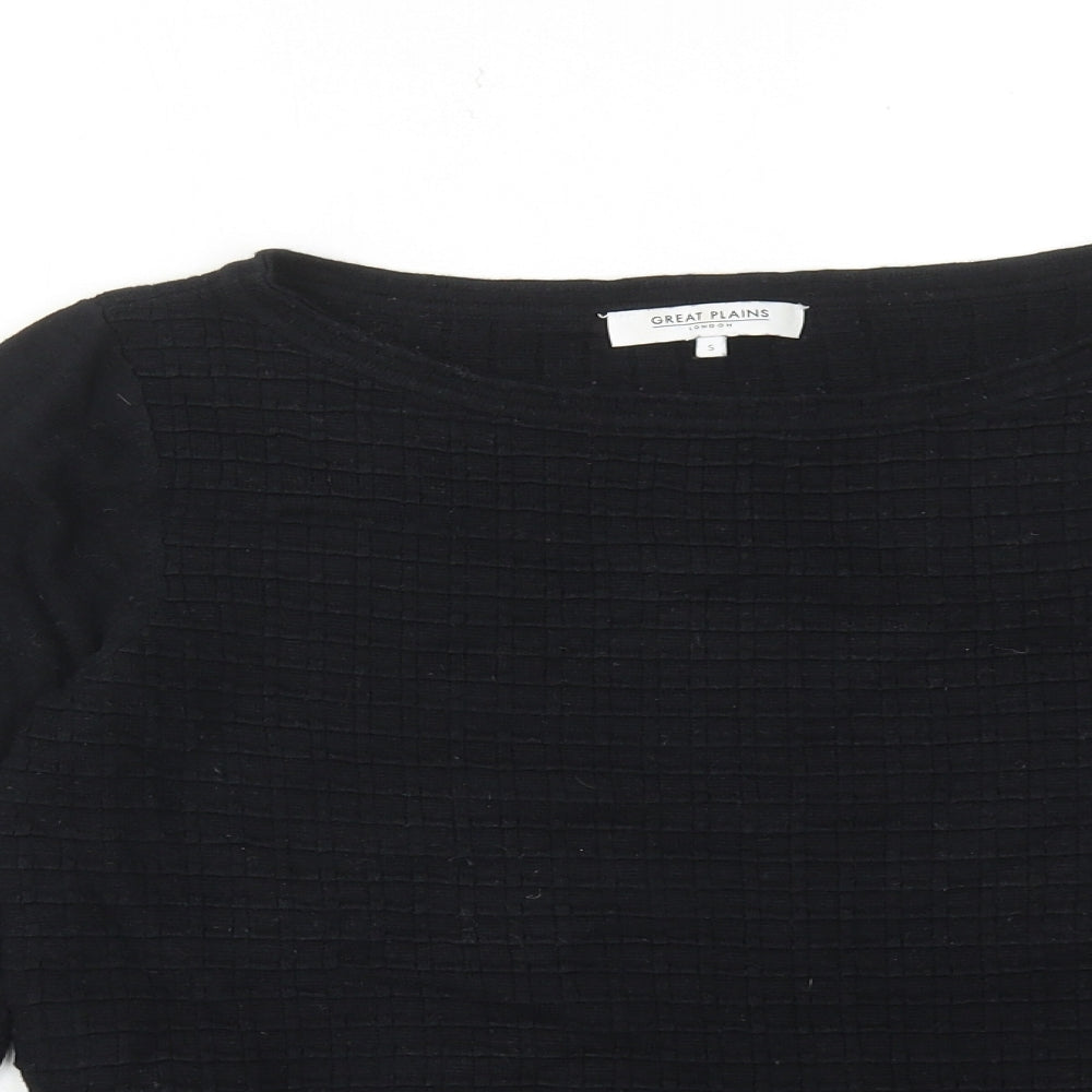 Womens UK Size S Great Plains Black Pullover Jumper