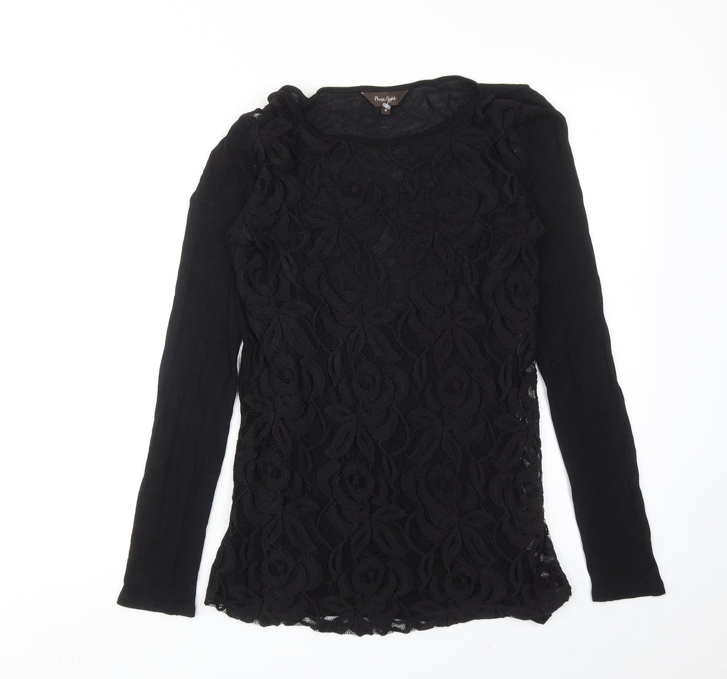 Womens UK Size 8 Phase Eight Black Basic Blouse