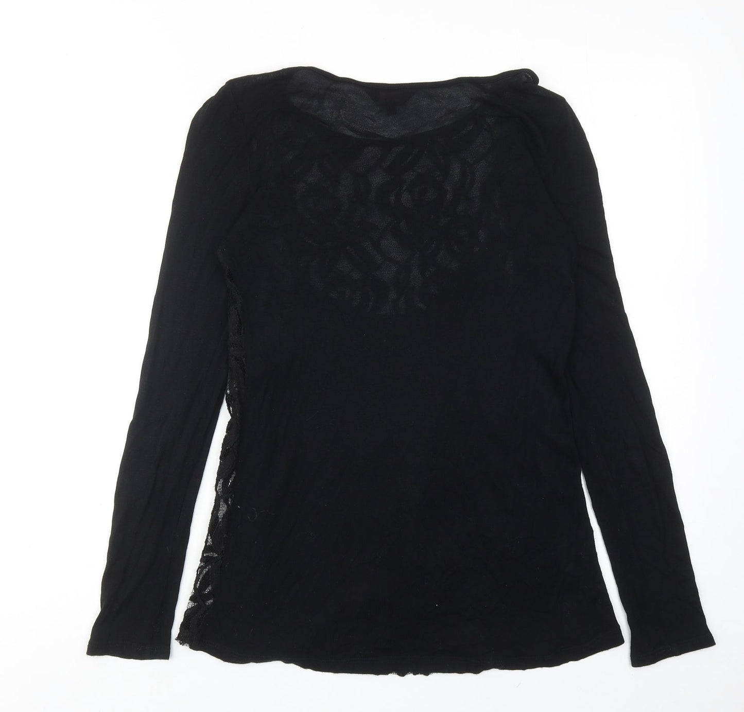 Womens UK Size 8 Phase Eight Black Basic Blouse