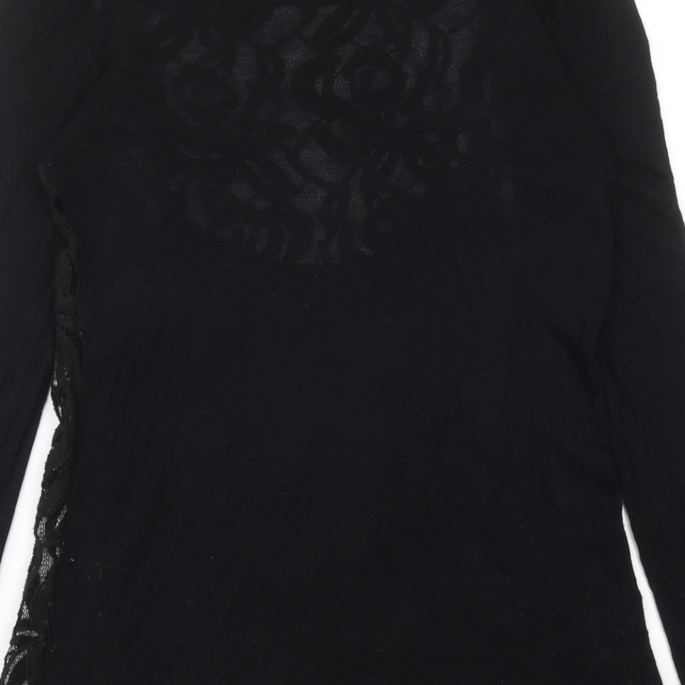 Womens UK Size 8 Phase Eight Black Basic Blouse