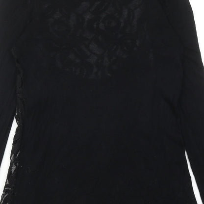 Womens UK Size 8 Phase Eight Black Basic Blouse