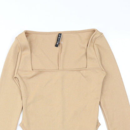 Womens UK Size 8 AsYou Beige Basic Blouse